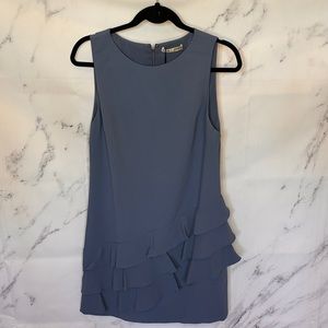 Alice + Olivia Blue Mini Ruffle Sheet Dress-Brand New